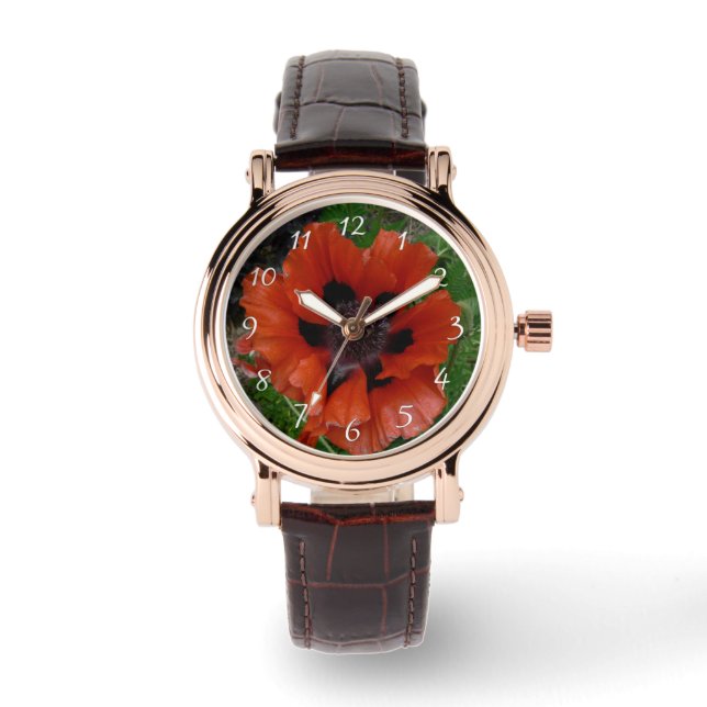 Oriental poppy     watch (Front)
