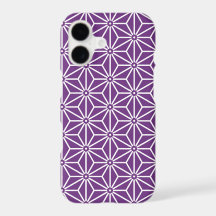 Oriental Purple Ayame Asanoha Japan Oriental Art