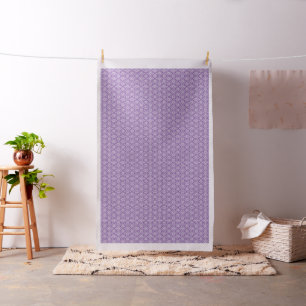 Oriental Purple Ayame Asanoha Japan Pattern Fabric