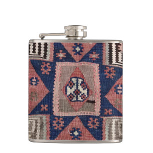 Oriental Red Carpet Rug Killim  Hip Flask
