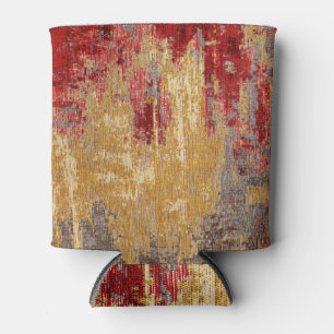 Oriental red-gold carpet texture. can cooler