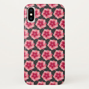 Oriental Red Origami Geometric Ball Pattern Case