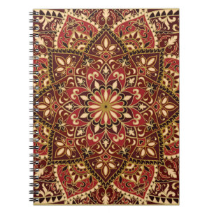 Oriental Red: Vintage Floral Carpet Notebook