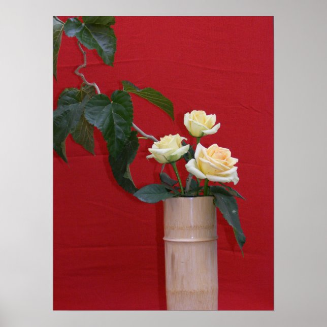 Oriental Rose Arrangement Poster (Front)
