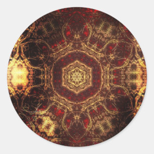 Oriental Rug Classic Round Sticker
