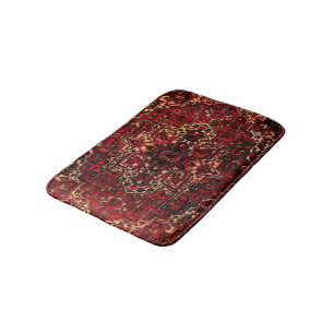 Oriental rug design in dark red