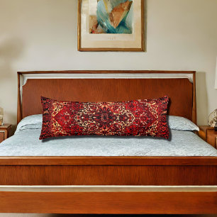 Oriental rug design in  dark red    body cushion