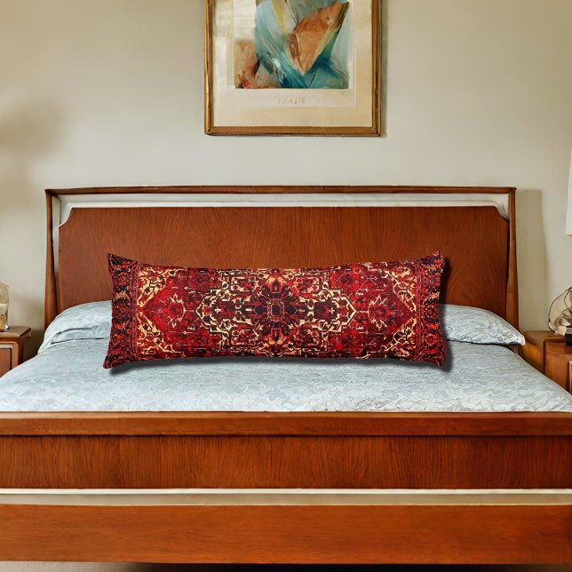 Oriental rug design in  dark red    body cushion (Creator Uploaded)