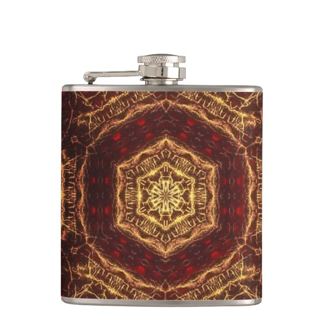 Oriental Rug  Hip Flask (Front)