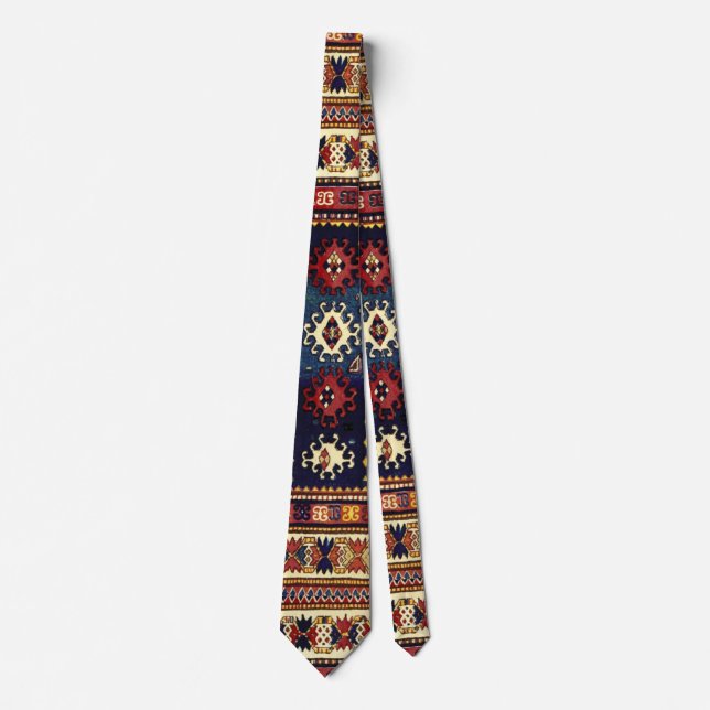 Oriental rug in autumn colours tie (Front)
