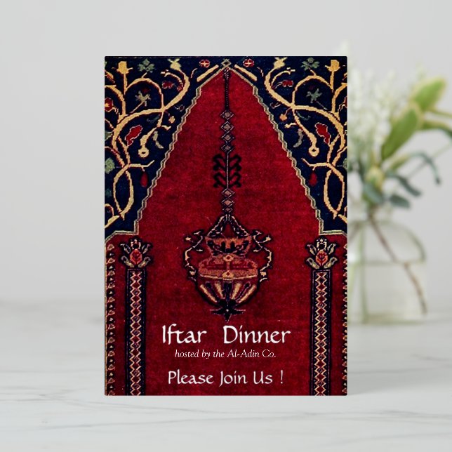Oriental rug Mosque  - iftar dinner (Standing Front)