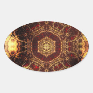 Oriental Rug Oval Sticker