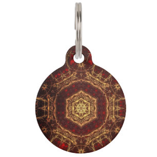 Oriental Rug  Pet ID Tag