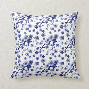 Oriental Sakura Branch Pattern Cushion