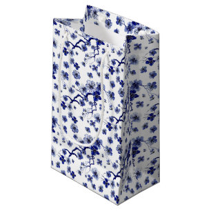 Oriental Sakura Branch Pattern Small Gift Bag