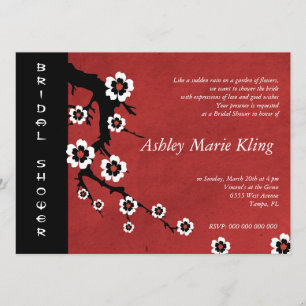 Oriental Sakura Bridal Shower Invitation