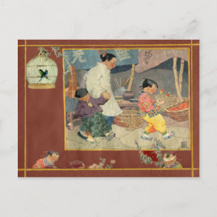 Oriental Scrapbook Postcard