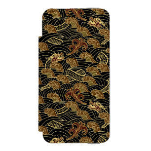 Oriental Sea Dragon Pattern Incipio Watson™ iPhone 5 Wallet Case
