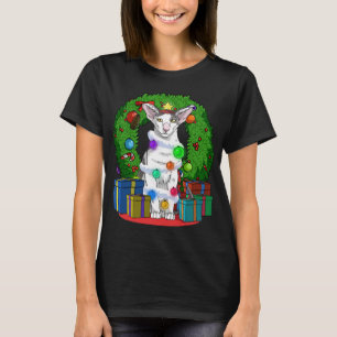 Oriental Shorthair Cat Christmas Tree X-mas Santa T-Shirt