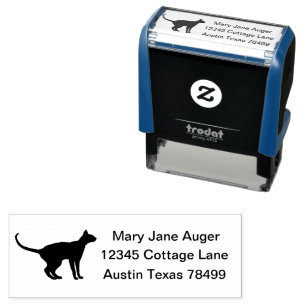 Oriental Shorthair Cat Personalised Self-inking Stamp