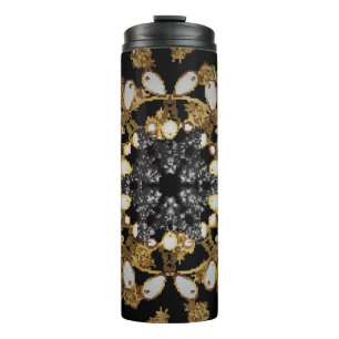 Oriental style arabesques. Vintage. Brilliant lace Thermal Tumbler