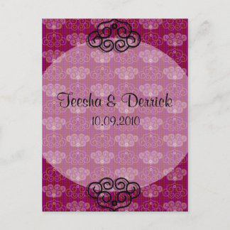 Oriental Style Chinese Wedding Invitation postcard