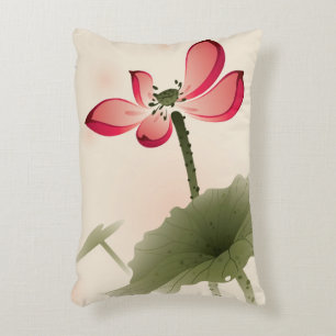 Oriental style Lotus Decorative Cushion