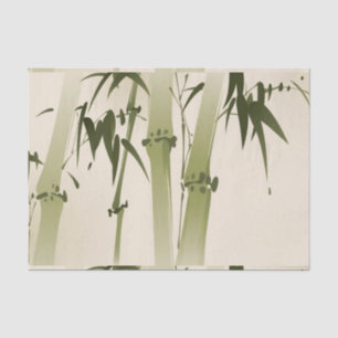 Oriental style painting, bamboo branches 2 tissue paper