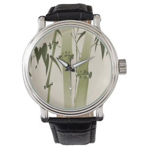 Oriental style painting, bamboo branches 2 watch