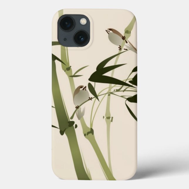 Oriental style painting, bamboo branches Case-Mate iPhone case (Back)