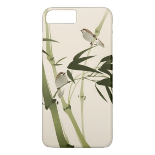 Oriental style painting, bamboo branches iPhone 8 plus/7 plus case