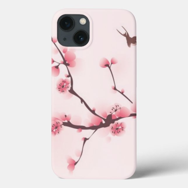 Oriental style painting, cherry blossom Case-Mate iPhone case (Back)