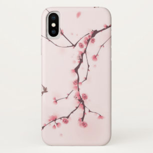 Oriental style painting, cherry blossom iPhone x case
