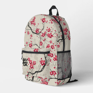 Oriental Style Sakura Cherry Blossom Art Printed Backpack