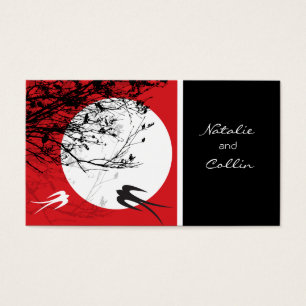 Oriental Swallows in Moonlight Mod Wedding Party