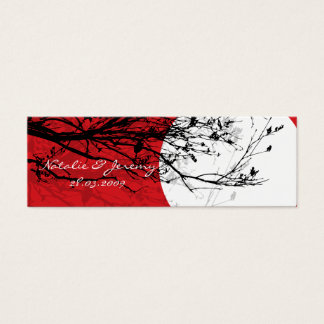 Oriental Swallows in Moonlight Wedding Favour Tags
