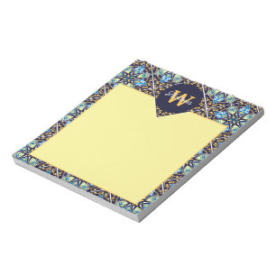 Oriental tiles, diagonal Azulejos  Notepad