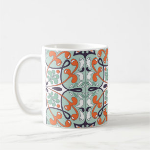 Oriental traditional floral ornament, Moroccan til Coffee Mug