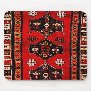 Oriental tribal carpet-pattern mouse mat