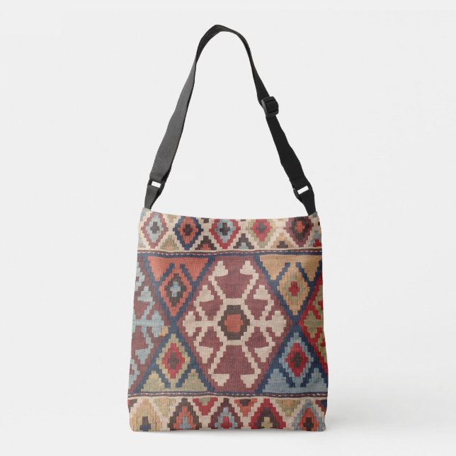 Oriental Turkish Carpet Crossbody Bag (Back)