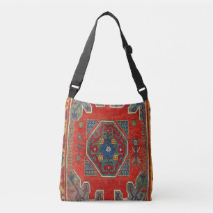 Oriental Turkish Carpet Pattern Crossbody Bag
