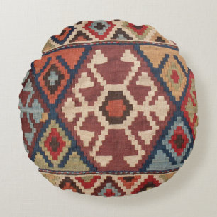 Oriental Turkish Carpet Round Cushion