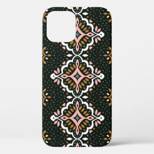 Oriental Vintage damask pattern. Talavera pottery. iPhone 12 Case
