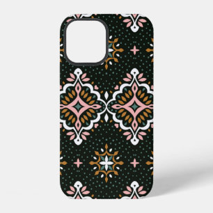 Oriental vintage damask pattern. Talavera pottery. iPhone 12 Case