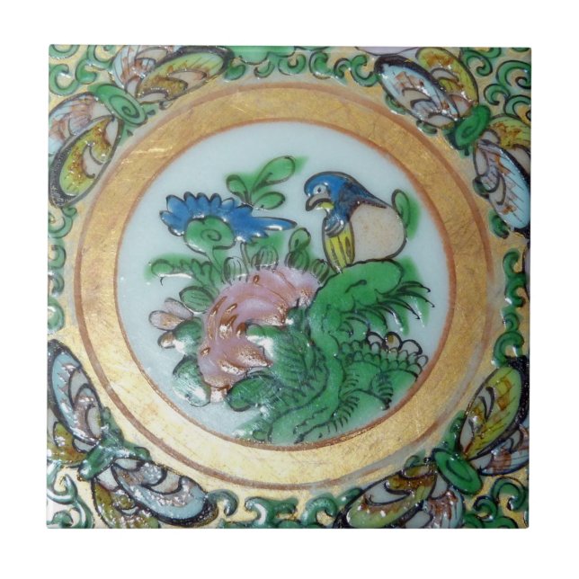 Oriental Vintage Design Feature Backsplash Tile (Front)