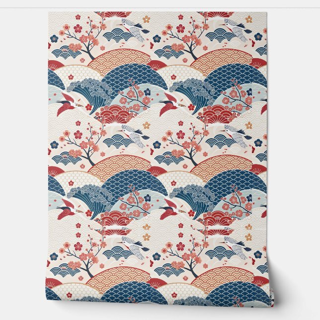 Oriental wallpaper  (Unrolling)