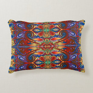 Oriental Watercolor Pattern I + your ideas Decorative Cushion