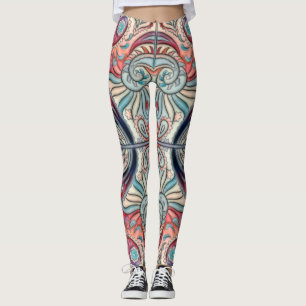Oriental Watercolor Pattern II + your ideas Leggings