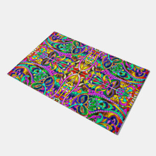 Oriental Watercolor Pattern III + your ideas Doormat