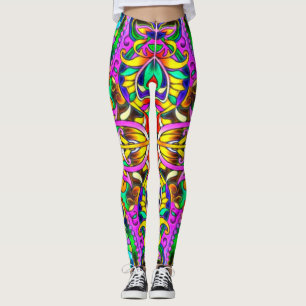 Oriental Watercolor Pattern III + your ideas Leggings